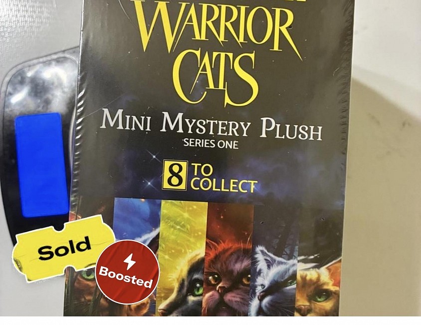 6 Mystery mini plush cat remaining